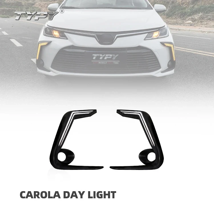 

DRL Car Part Lamp Fog Lights With DRL and Turn Signal Daytime Running Light Daylight for Corolla Altis