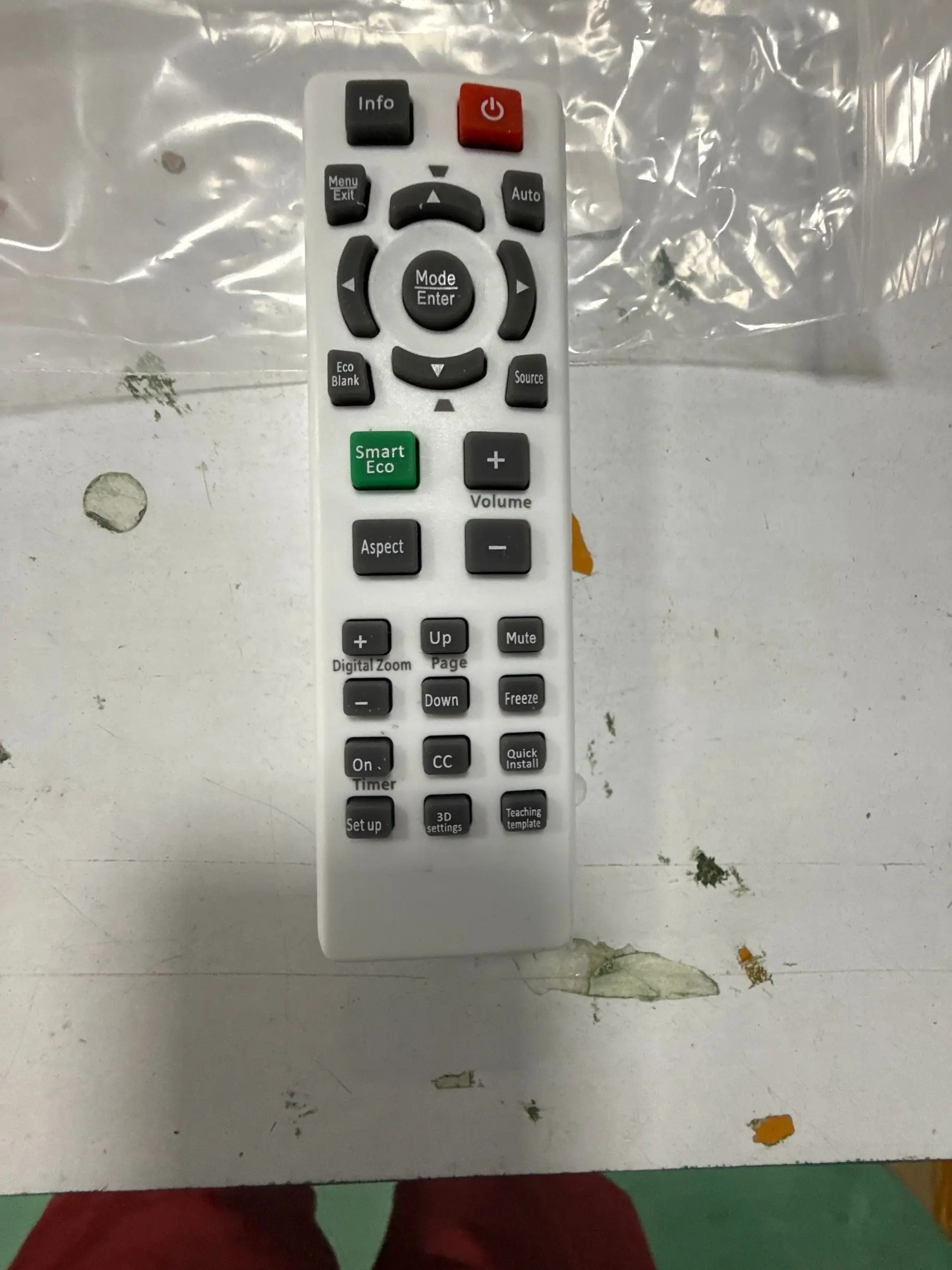 1 peça de substituição de controle remoto para projetor benq mw529e mx528e ms527e ms524e mx525e es6299 ms527 mx528 mx600 mx660