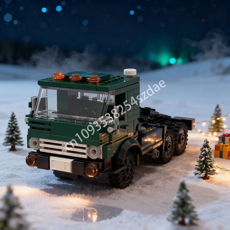 202 قطعة MOC كاماز شاحنة جرار مدينة Cargoed نموذج اللبنات العمارة ألعاب إبداعية الطوب الاطفال هدية الكريسماس عيد ميلاد #1