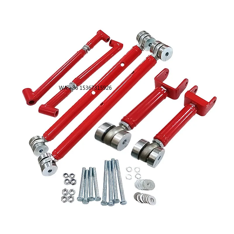 

6 Sets Adjustable Brace&Upper Lower Trailing Control Arms for 68-72 GM ABODY