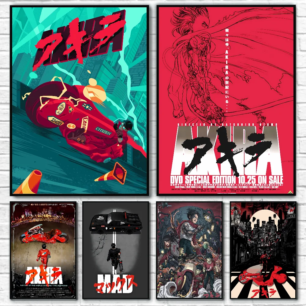 Póster de Anime Akira, papel impreso para el hogar, sala de estar, dormitorio, entrada, Bar, cafetería, decoración de pintura artística, 1 ud.
