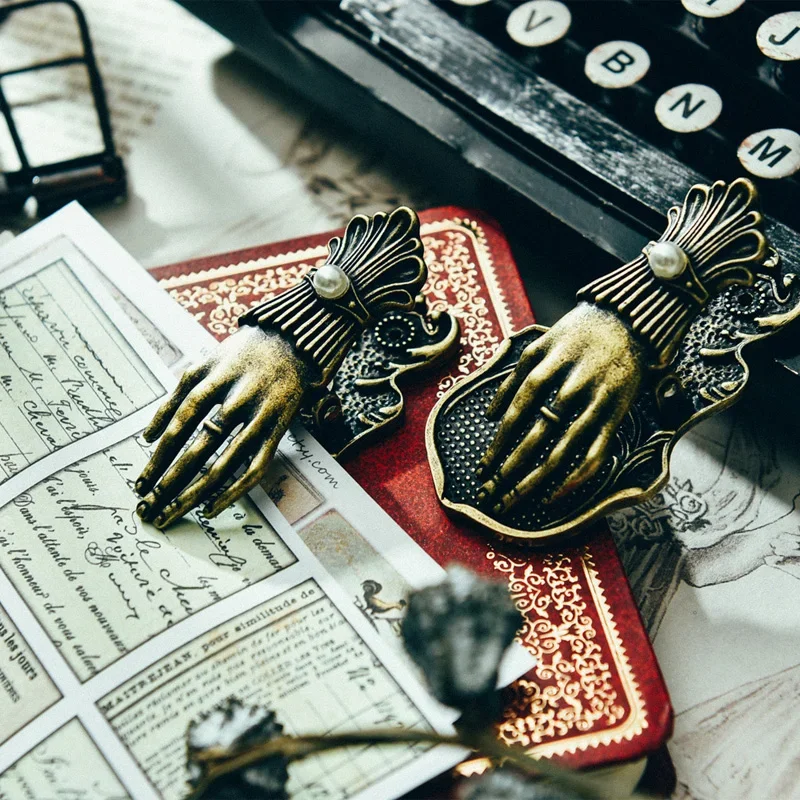 خمر ورقة كليب العتيقة غير المرغوب فيه مجلة المعادن سيدة اليد ورقة كليب ألبوم اليوميات سكرابوكينغ المنظم الحرف اليدوية أفضل الهدايا #1