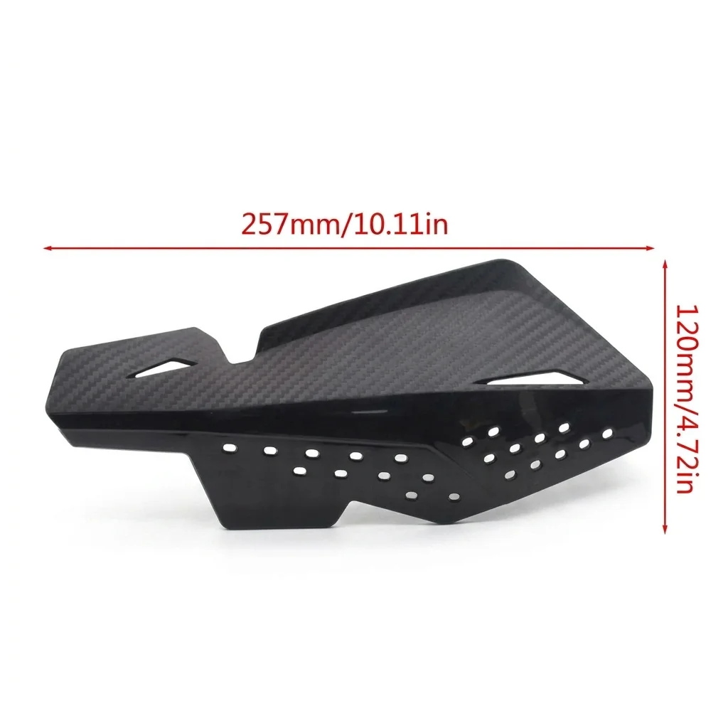 For Motorcycle Carbon Fiber Hand Guards, Off-Road Dirt Bike Handlebar Protection Cover with Screws, Universal Fit
