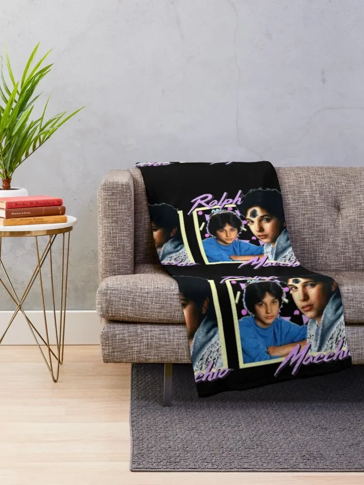 80s Ralph Macchio Throw Blanket Hairy Retros Blankets