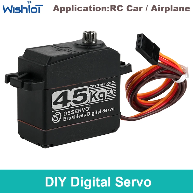 

BLS3245MG Digital Servo Motor 45KG 7.4V Semi-metal Brushless Single Shaft High Torque IP67 Waterproof for 1:8 1:10 1:12 RC Car