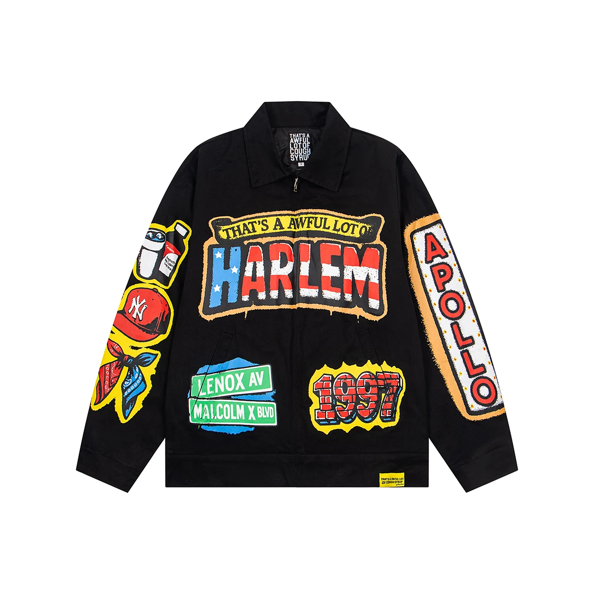 Streetwear Letter Embroidery Windbreaker Zipper Jacket for Men and Women Contrast Color Patchwork Thick Outwear Coat Oversized