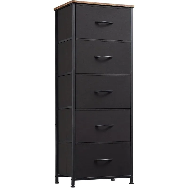 

Somdot Tall Dresser for Bedroom with Drawers, Storage Chest of Drawers with Removable Fabric Bins