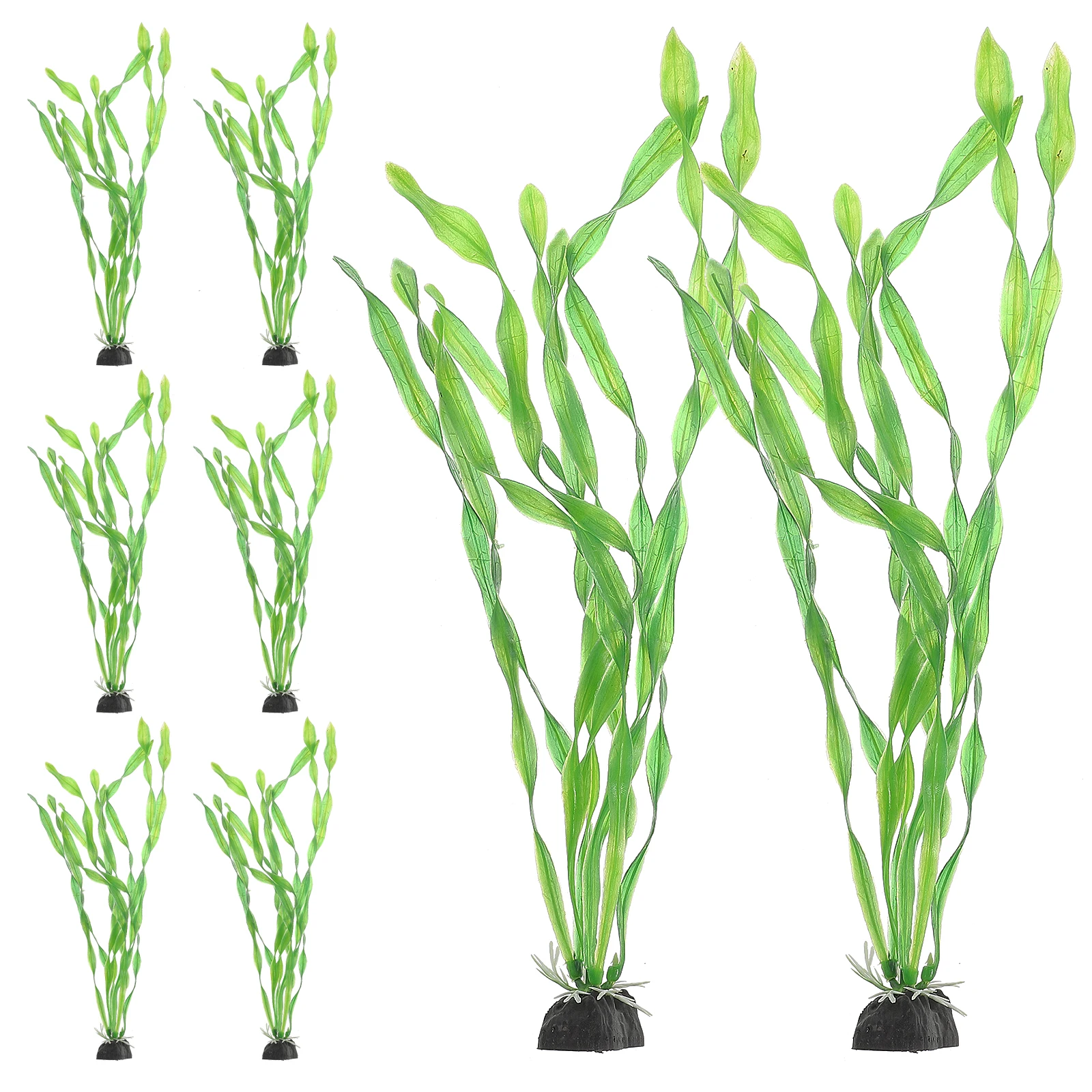 

10 Pcs Artificial Seaweed Water Plants Realistic Plastic Aquarium Decorations Freshwater Supplies Fish Tank Accessories