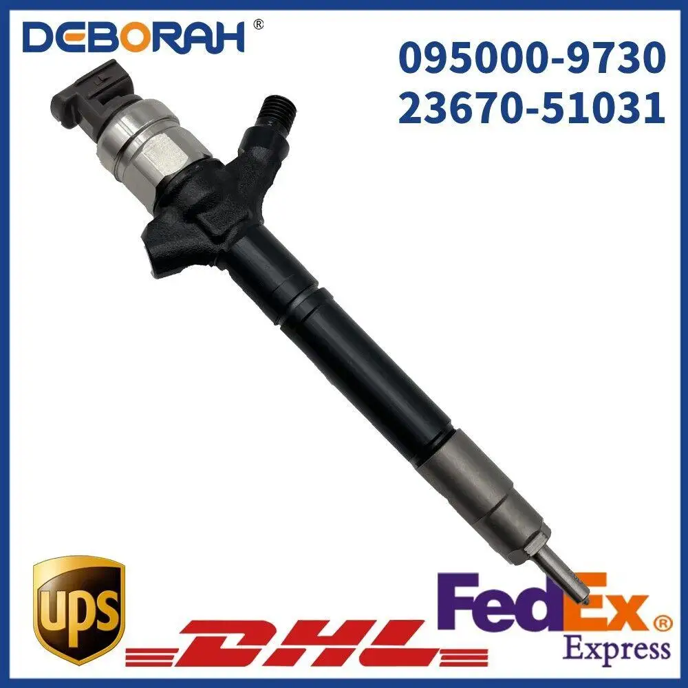 

095000-9730 23670-51031 New Fuel Injector for Fits Toyota Land Cruiser V8 D-4D