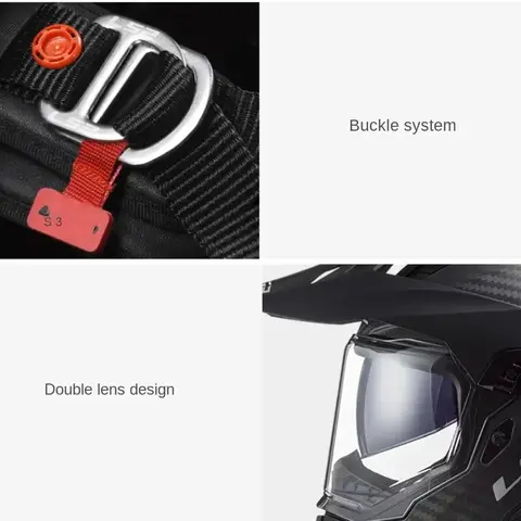 मूल LS2 MX701 ऑफ-रोड मोटरसाइकिल हेलमेट कार्बन फाइबर मोटोक्रॉस हेलमेट एंटी-फॉग डबल लेंस कैपेसिट कैस्को मोटो कैस्क 12 best sales एलएस2 एमएक्स701 - №2