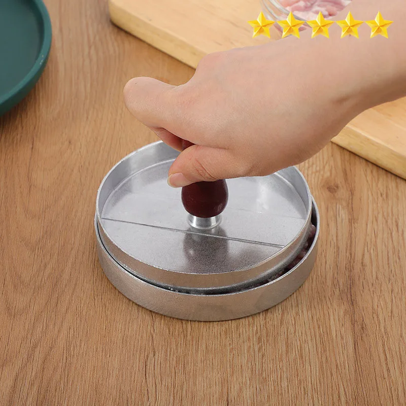 【Hot sales】Multi-function Patty press, manual hamburger mold, hamburger press, hamburger Patty round non-stick pan press