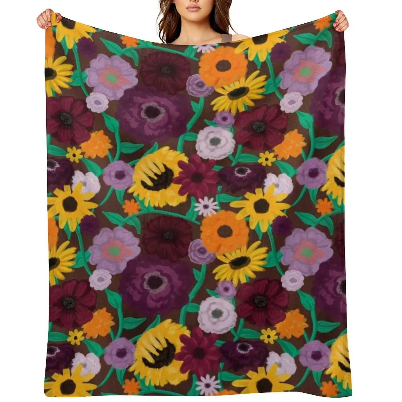 

Surprise Song Piano Flowers Acoustic Set Throw Blanket Sofa Quilt Camping Bed linens Blankets