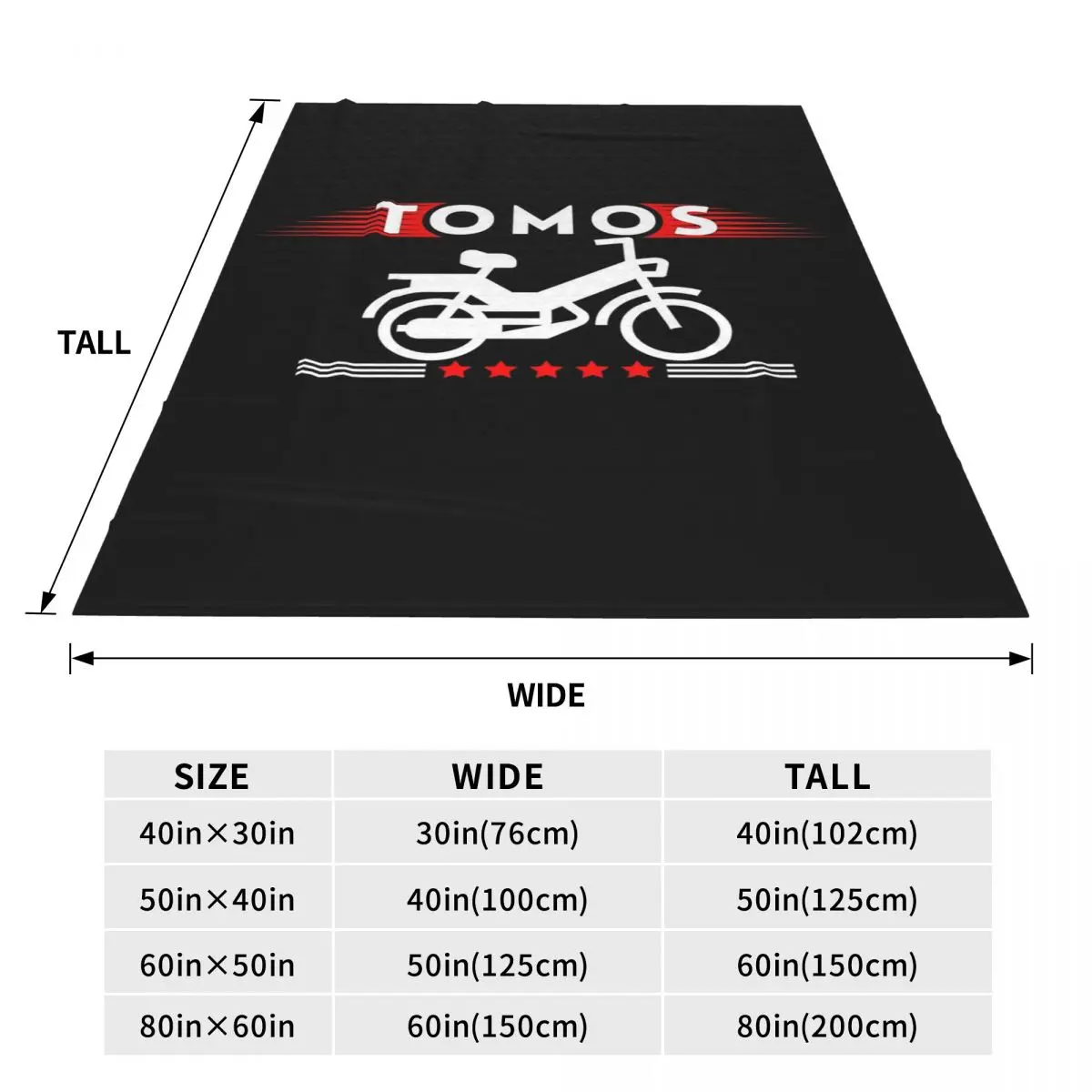 Tomos Moped Blankets Flannel Sofa Throw Blanket Lightweight for Home Bedroom Office Throws Bedspread Quilt