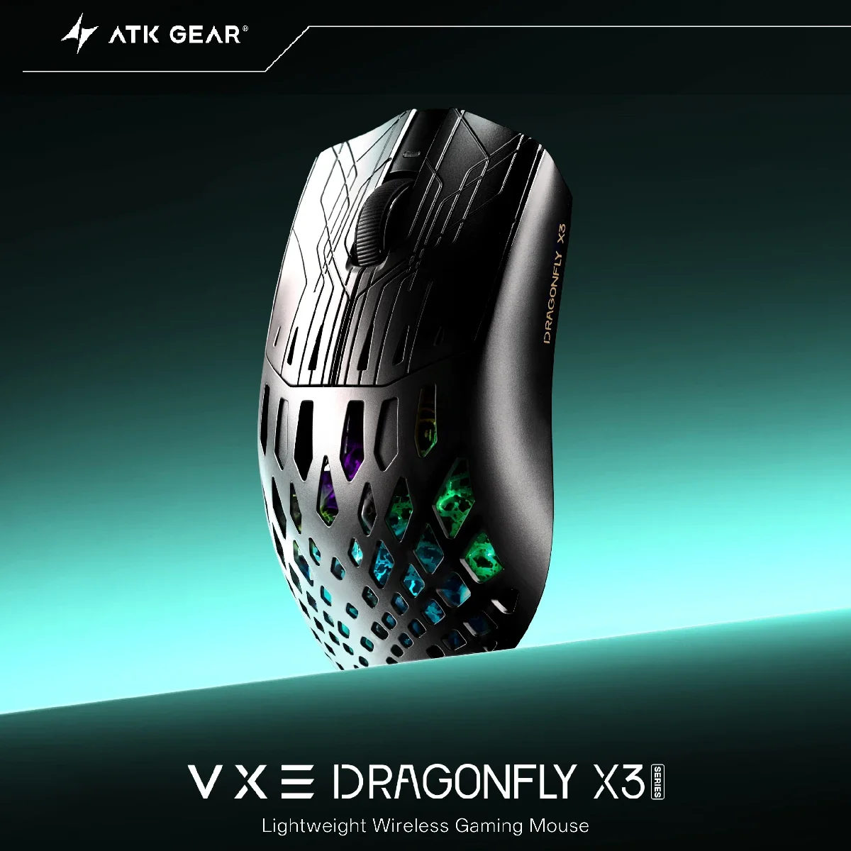 ATK VXE Dragonfly X3 Series Wireless Mouse PAW3395SE Sensor Tri-Mode FPS Game Mouse Intelligent Speed Low Delay FPS Gamer Office