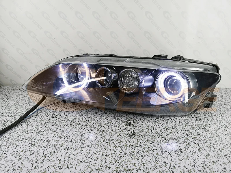 For Mazda 6 Mazda6 Mazdaspeed 6 MS6 Atenza GG 2002 - 2006 2007 2008 Ultra Bright COB Led Angel Eyes Kit Halo Rings Day Light