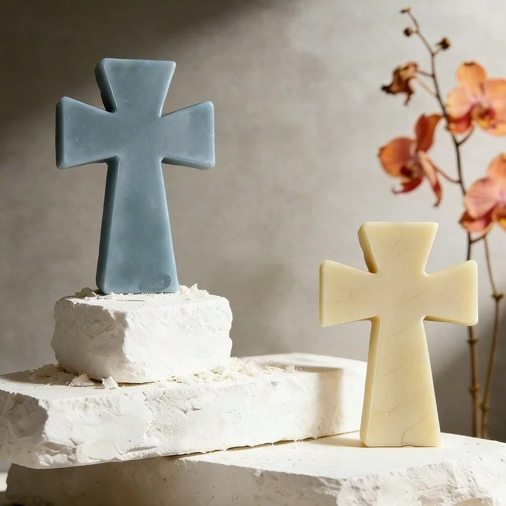 3D Cross Silicone Mold Geometric Shape Candle Soap Mould DIY Epoxy Resin Clay Making Mold Home Decor Handcraft Souvenir Gift