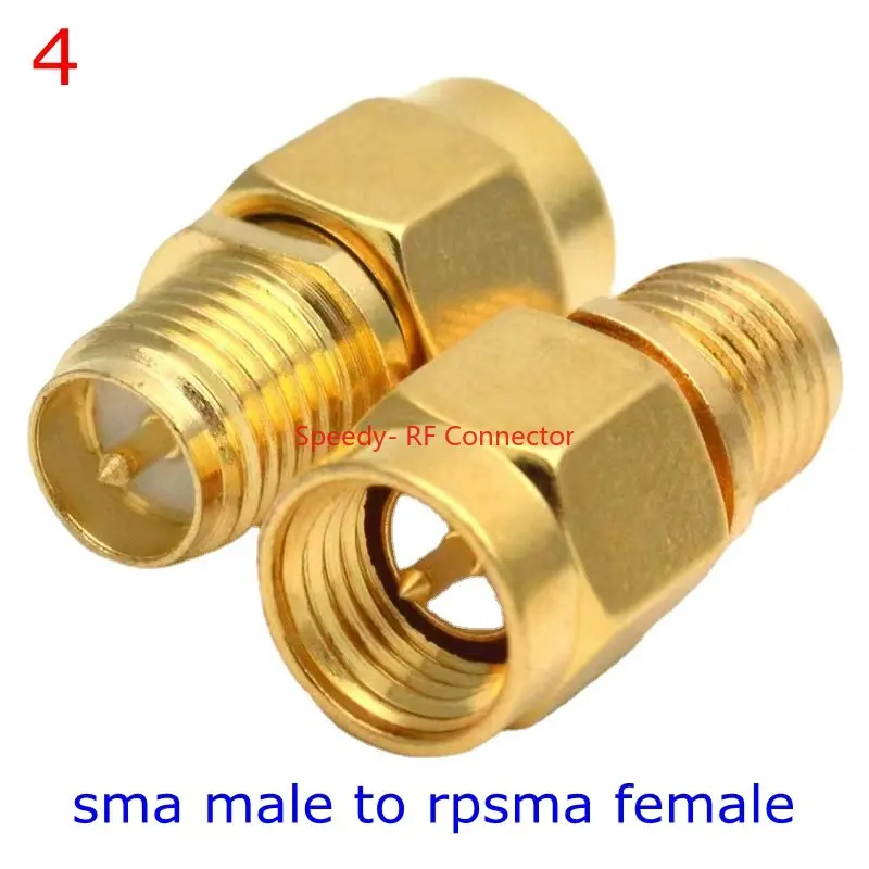2 teile/los sma zu sma männlich weiblich gerade Stecker 90 Grad rechtwinkliges T-Stück Typ 3way Splitter rpsma zu RP-SMA männlichen Adapter rf