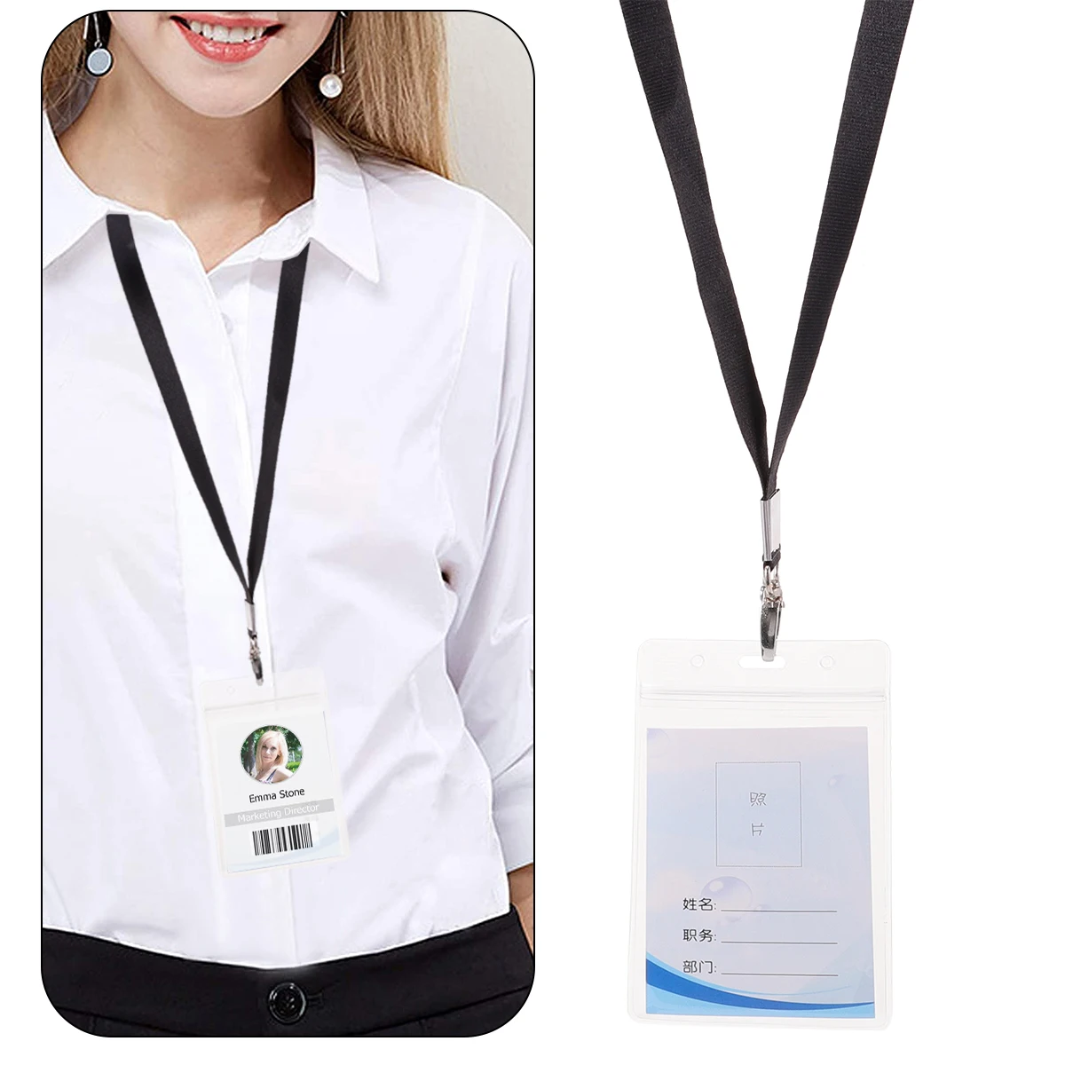 

badge holder transparent badge holder pass pouch ID holder badge case