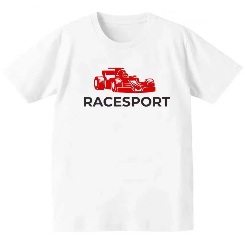 F1 Racing car Printed Men\'s T-Shirt Cotton Casual O-Neck Short Sleeve Women‘s Streetwear Tee Oversize F1 Car Tops ﻿