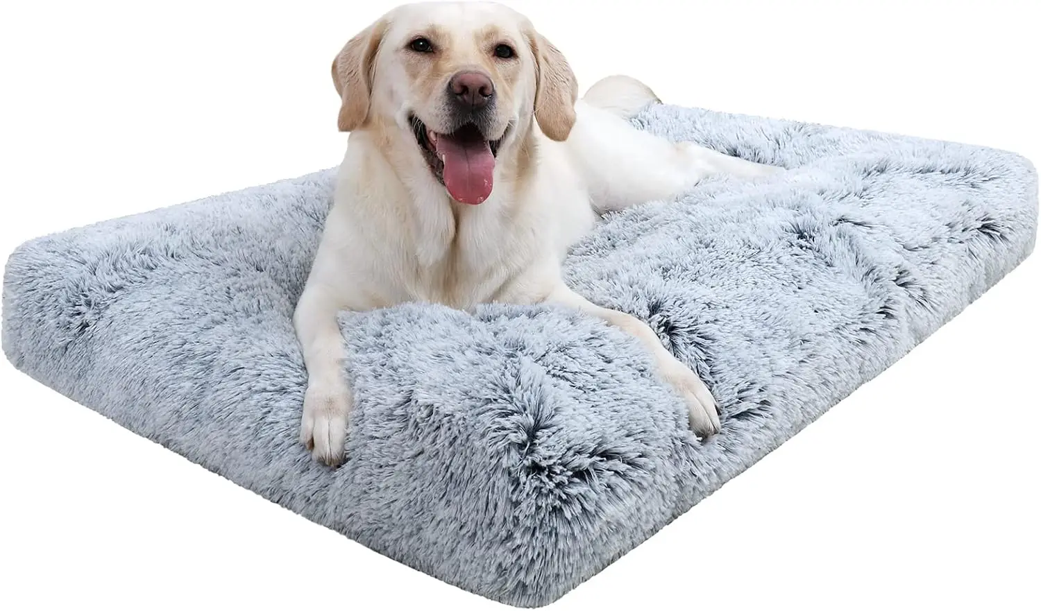 

Моющаяся лежанка для собак очень большого размера со съемным чехлом, водонепроницаемая и нескользящая, 54x37 дюймов, серая.