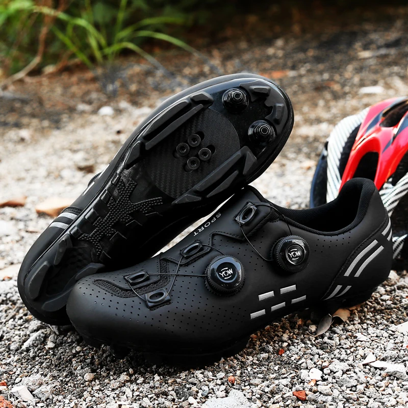 Hochwertige Fahrradschuhe Herren SPD selbstsichernde Rennrad-Sportschuhe Damen MTB Mountain rutschfeste Fahrradschuhe 36-47 – Detail 15