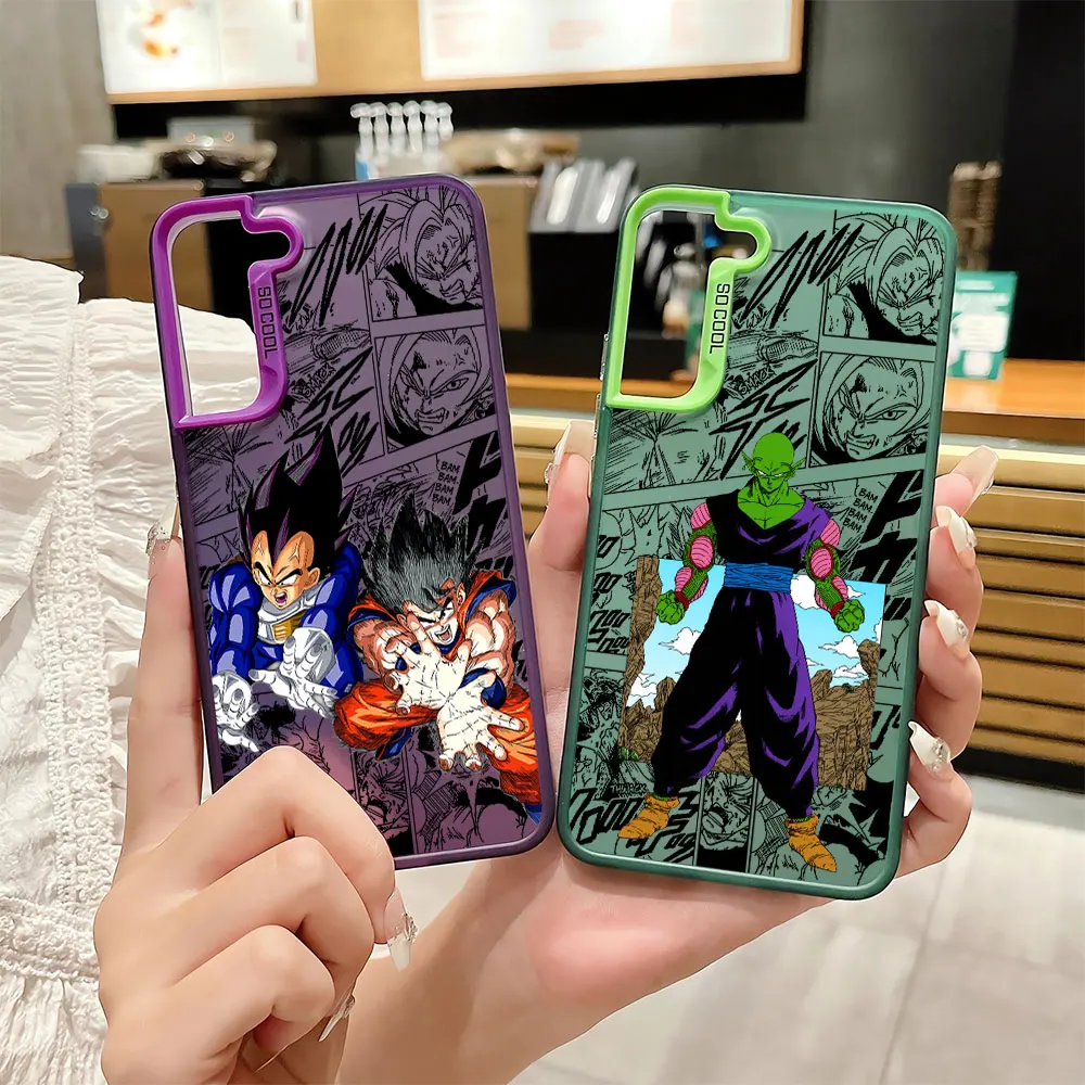 D-Dragons B-Balls Gokus Vegetas Phone Case for Samsung Galaxy S20 S21 FE Note 20 S24 Ultra S23 Ultra S22 Plus S20 FE Soft Cover 