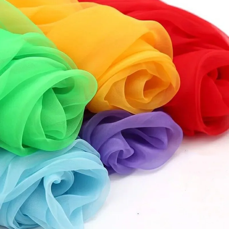 Colorful Women Chiffon Shawl Scarf Shawls for Women Wraps Wrap Hijab Lot Cape Female Scarves Summer Sunscreen Transparent image 5