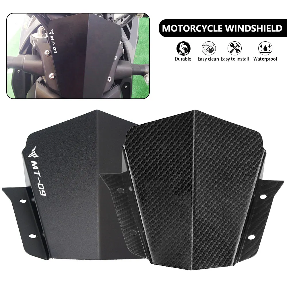 For YAMAHA MT-09 MT 09 FZ-09 FZ 09 2014 2015 2016 FZ09 MT09 Motorcycle Front Windshield Wind Deflectors Windscreens Accessories