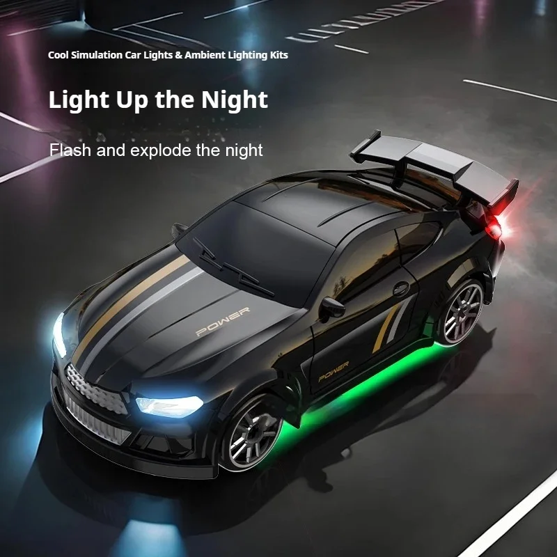 1:64 Scale Desktop Drift Car Four-Wheel Drive Miniature Racing Toy for Kids with Rechargeable Battery Ideal Holiday Gift