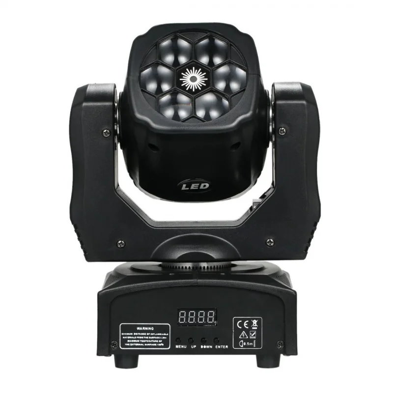 

Светодиодный 6-лучевой светильник «Пчелиный глаз» с красным и зеленым лазером, вращающаяся голова, световая панель для ночных клубов, караоке, стробоскоп, меняющий цвет, для выступлений