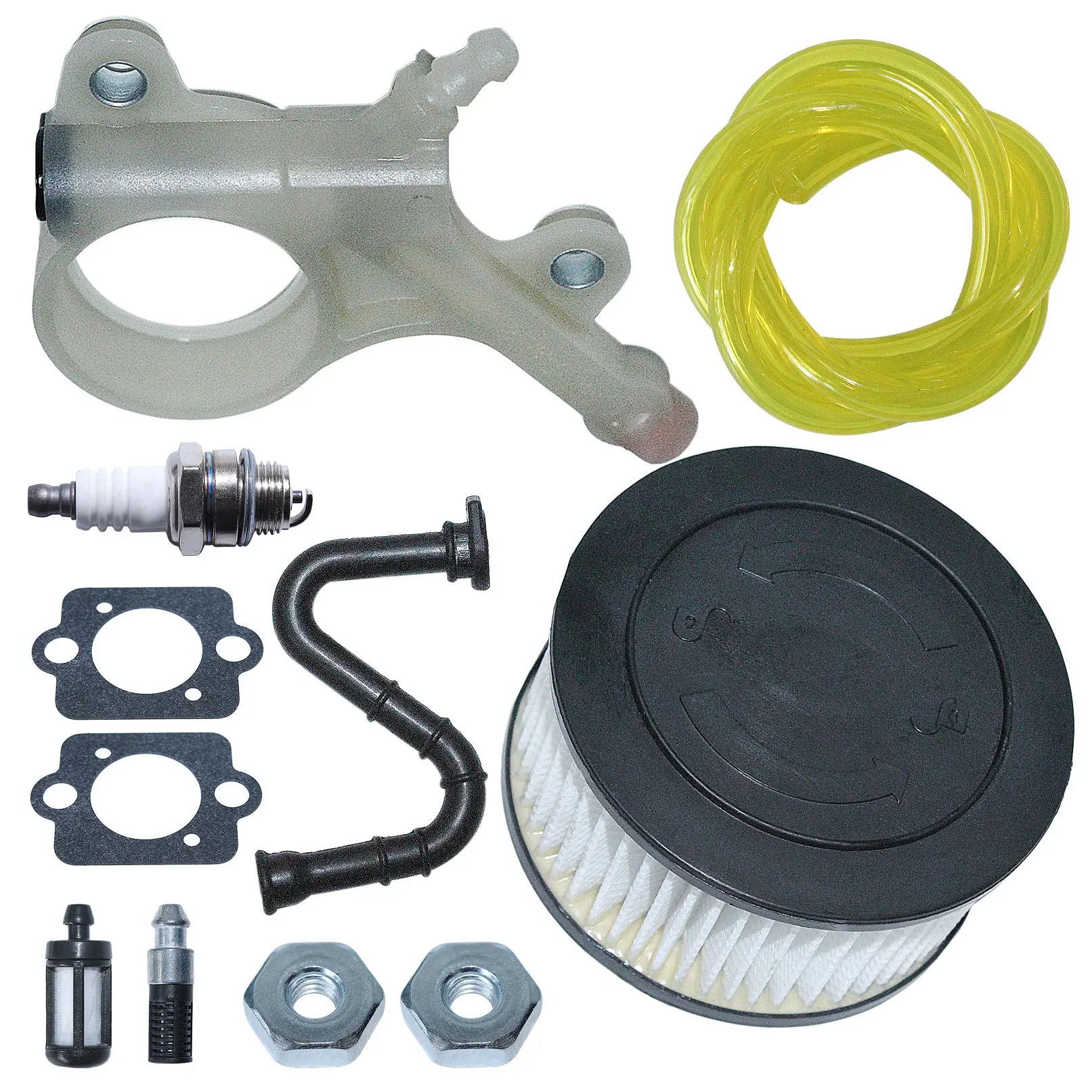 Filtro aria pompa olio tubo olio Set per Stihl MS251 MS261 MS271 MS291 MS311 MS381 MS391 w guarnizioni candela filtro olio
