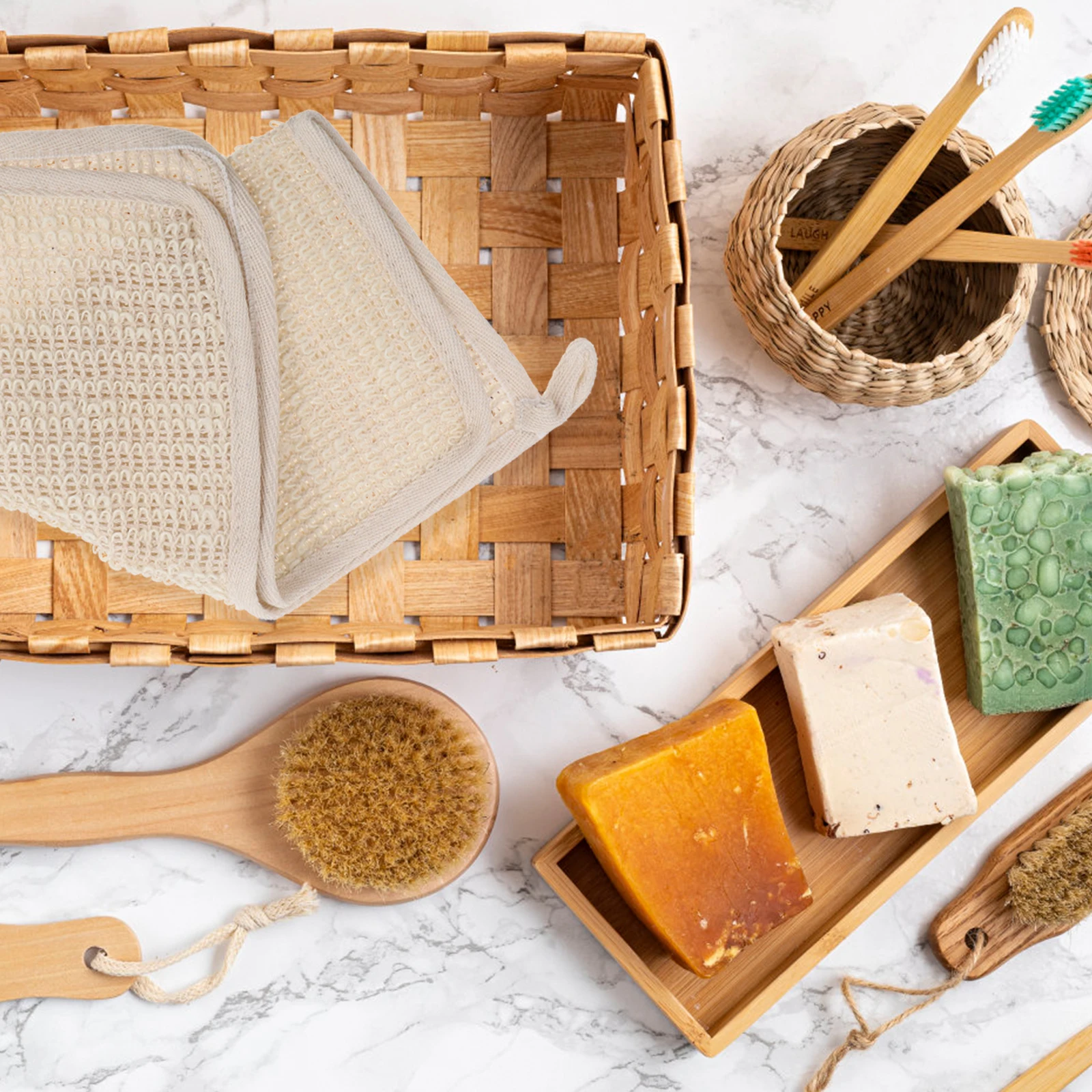 5 قطعة منشفة الاستحمام فرك قطاع القطن تنظيف رشاقته الظهر الكتان الطفل الجسم التقشير رغوة الجلد حمام فرشاة الجسم #1