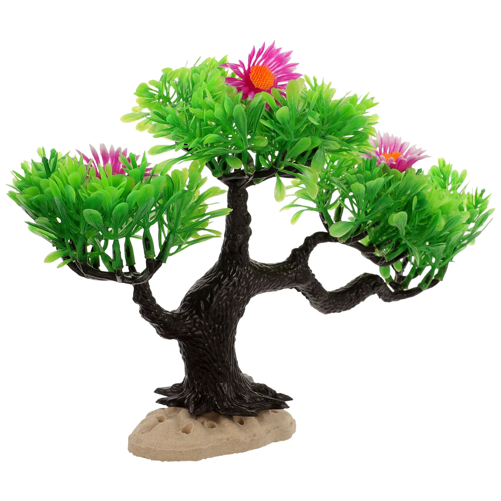 

Realistic Artificial Aquarium Tree 20cm Plastic Fish Tank DecorWater Plant Bonsai Lifelike Plants for Small Aquariums Fake Tree