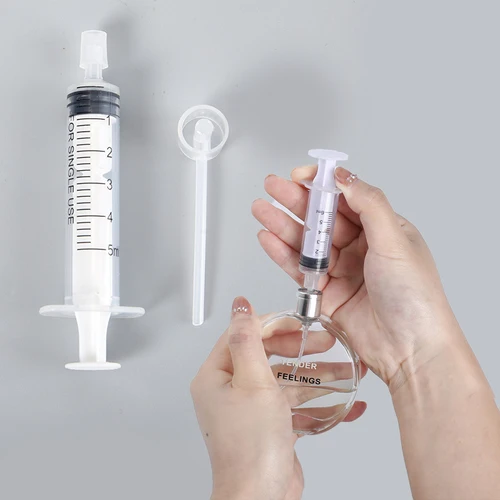 Imagen 2 del producto ¡Caliente! Juego de Herramientas de recarga de Perfume, Difusor de plástico, jeringa, gotero de paja, embudo, espray requerido, herramientas cosméticas