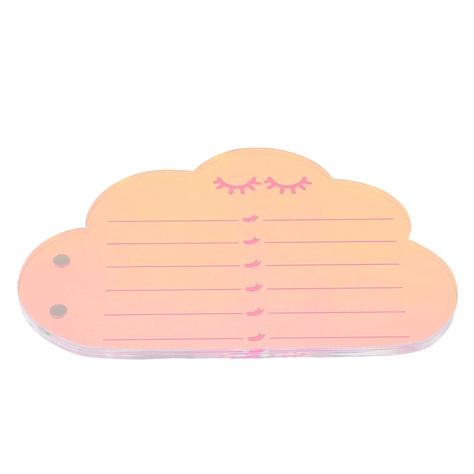 Paleta de extensão de cílios acrílicos, suporte magnético em forma de nuvem para cílios postiços, bandeja organizadora, almofada de extensão de enxerto