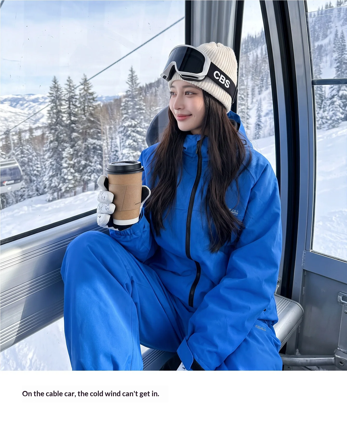 John Snow 2025 Neuer Ski-Anzug für Paare, Einzel- und Doppelmodell, locker geschnitten, wasserdicht, wärmeisolierend, Skihose und Skijacke – Detail 16