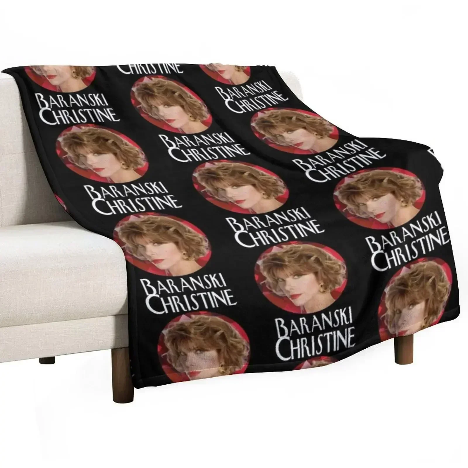 Christine Baranski Throw Blanket Flannel Decorative Sofa halloween Travel Blankets