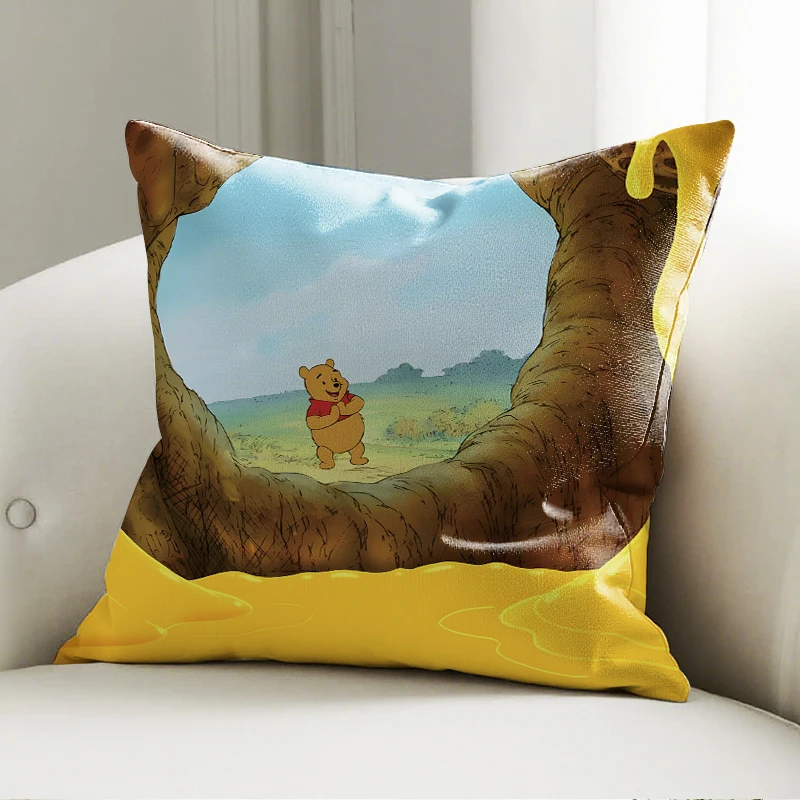 

Disney Winnie the Pooh Pillow Case Soft Cushion Cover for Sofa Bedroom Kids Room Disney Decor Throw Pillowcase