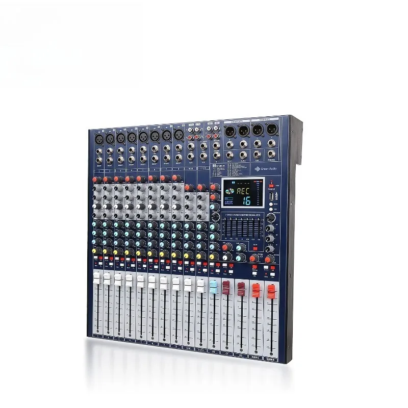 GAX-FX12 Professional Audio Mixer Console 12 Channel 99dsp USB Sound Card Recording MP3 Reverb Audio Mixing Processor