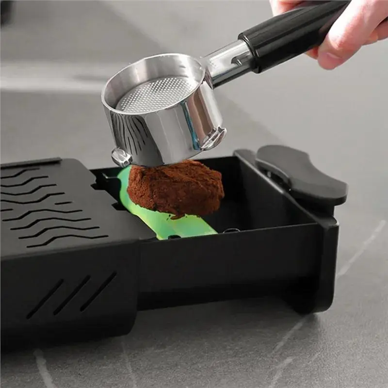 Hot Sale-Coffee Grounds Storage Container Stainless Steel Drawer Type Knock Box Slag Dual-Use Coffee Powder Barrels