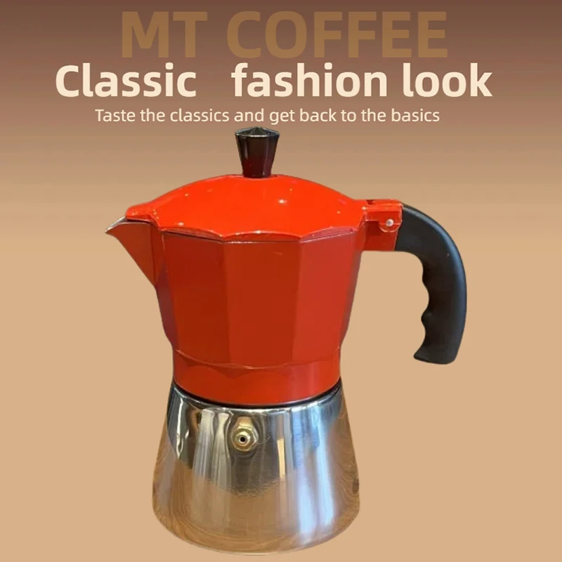 Classic Stovetop Espresso and Coffee Maker, Moka Pot for Italian and Cuban Cafe Brewing, Greca Coffee Maker, Cafeteras, 3/6 Espr