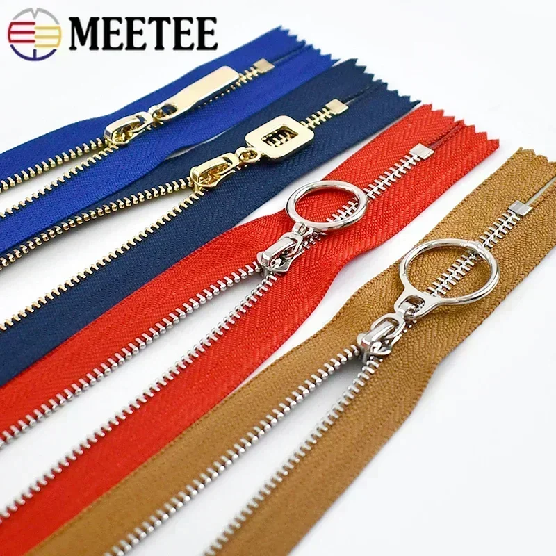 3Pcs 15/18/20/25/30cm 3# Metal Zippers for Sewing Bag Close-end Zipper Closure Shoes Jacket Zips Repair Kits DIY Accessories