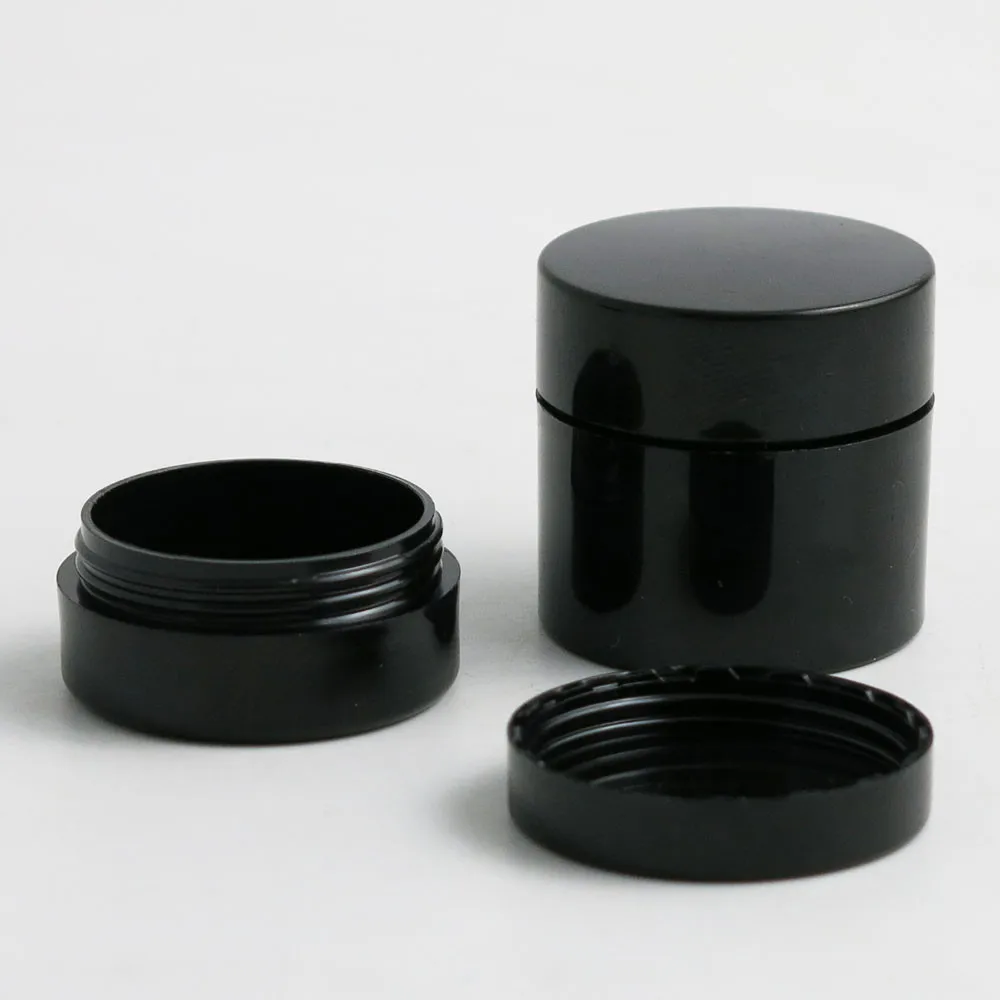 

10PCS 1g 2g 3g 5g 10g 20g Jars Pot Box Makeup Nail Art Cosmetic Bead Storage Container Black Portable Cream Jar