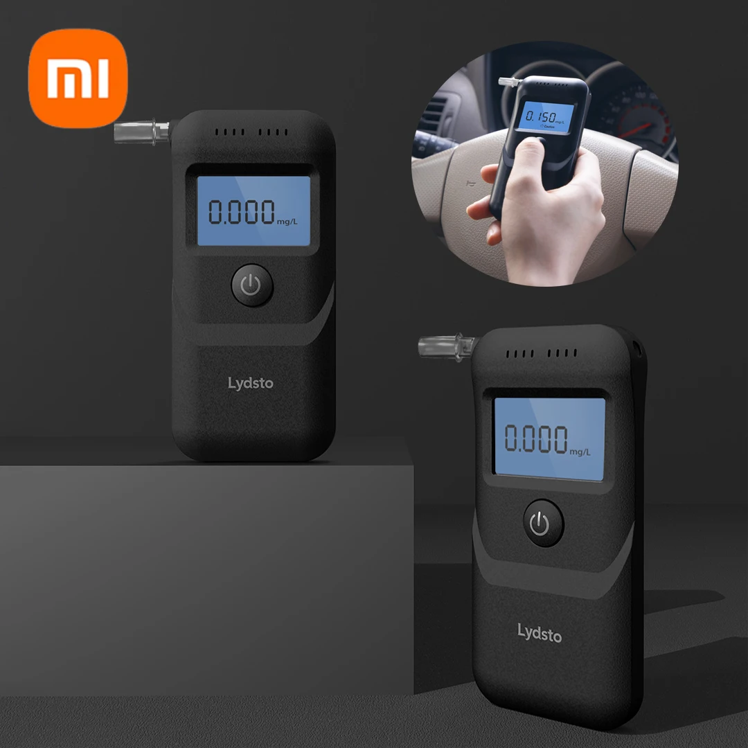 Xiaomi Lydsto Alcohol Tester Handheld Digital Breathalyzer LCD Display Portable Mini Blowing Alcohol Detector Drunk Driving Test