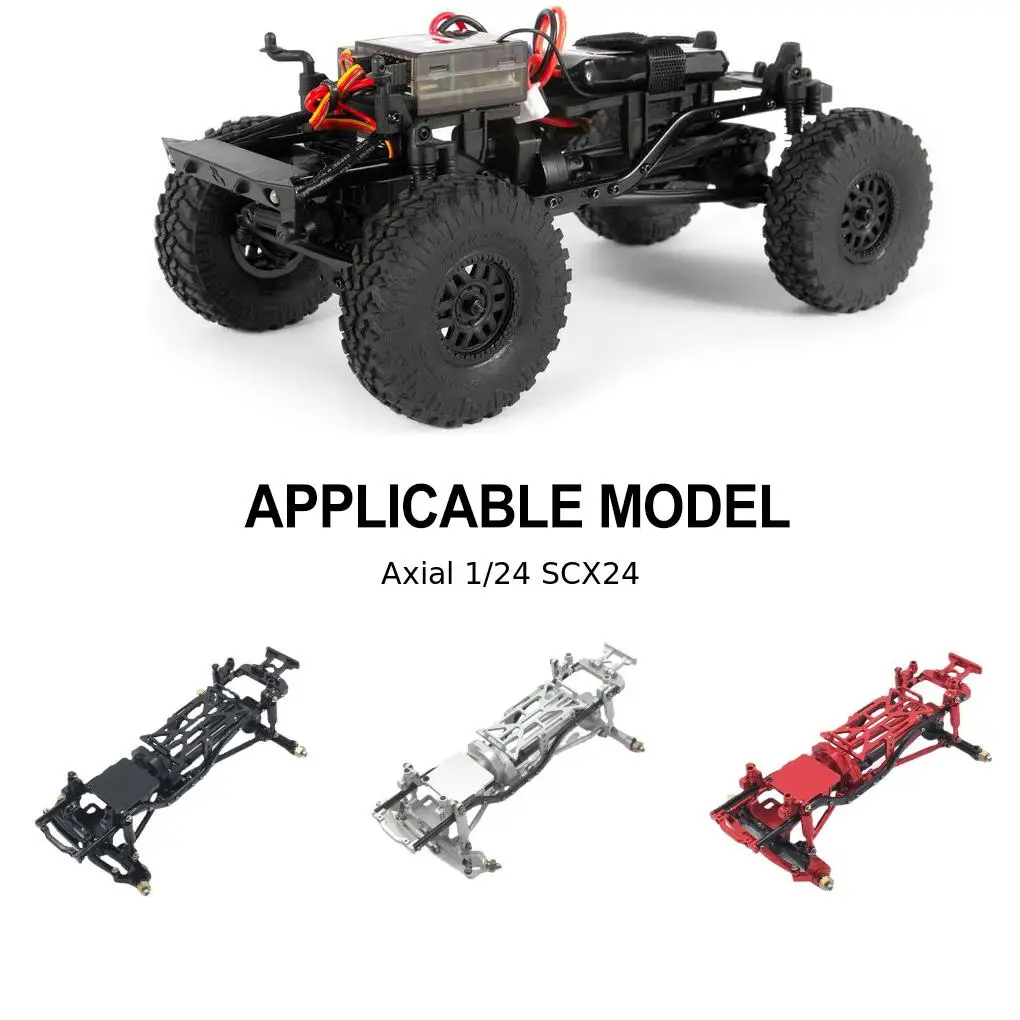 Aluminum Alloy 1/24 Car Frame RC Upgrade Part 1pcs Strong Chassis Frame For Axial SCX24 RC Car Part RC Car Accessories