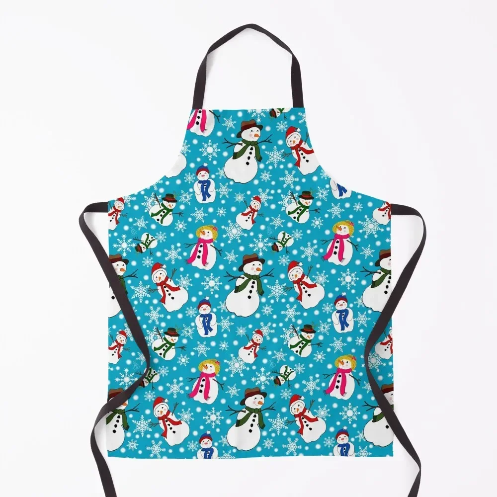 

Snowmen pattern Apron Kitchen Front Kitchen Utensils Men's Kitchen Woman Kitchens Apron