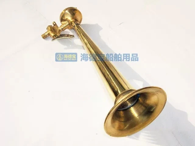 New horn copper flute membrane plate air flute YQ-6/8/10/15 manual whistle fog flute all copper CCS