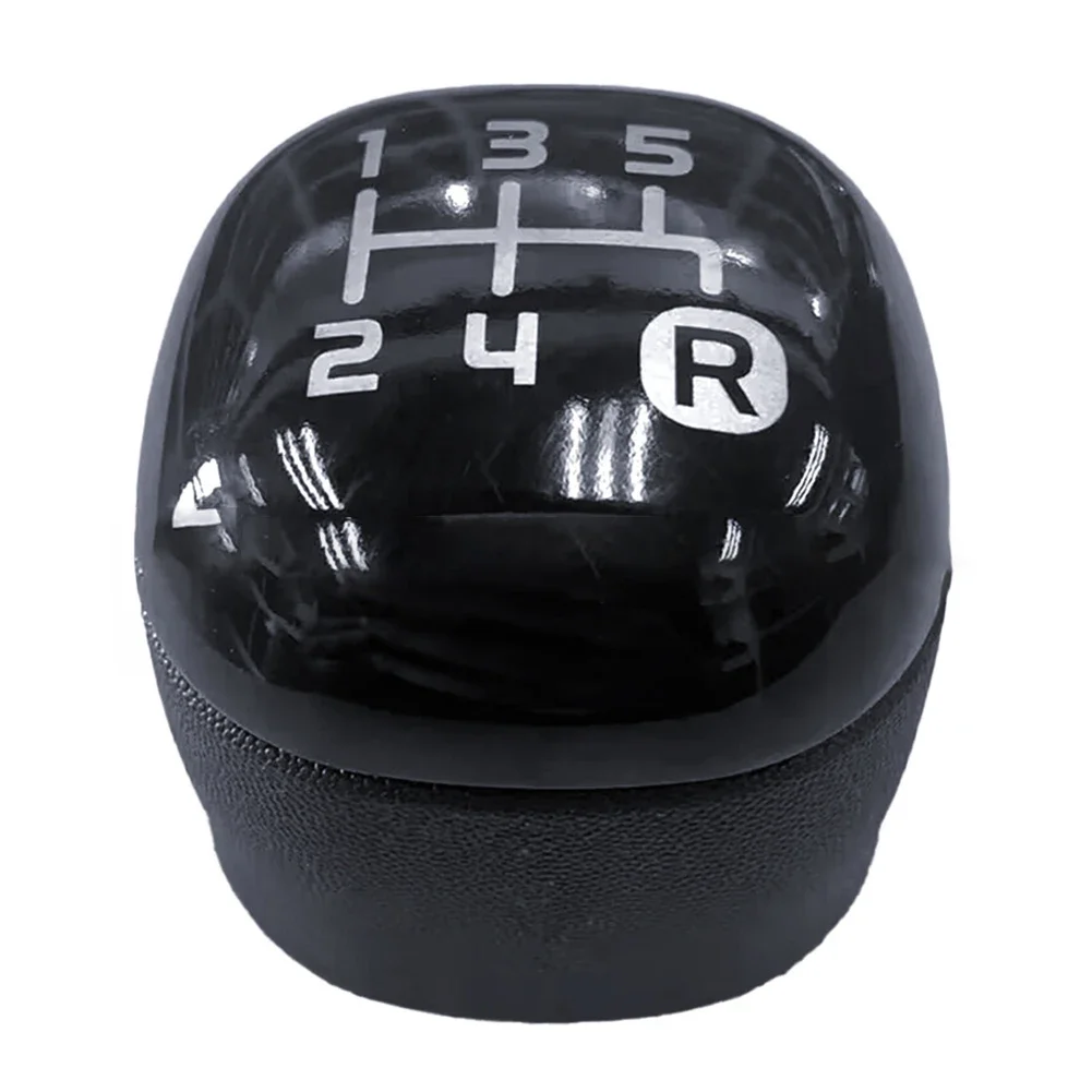 

Eye-catching Design Vehicle Interior 5-Speed Gear Knob Black Gear Knob Easy Assembly Enhanced Grip Long-term Reliability