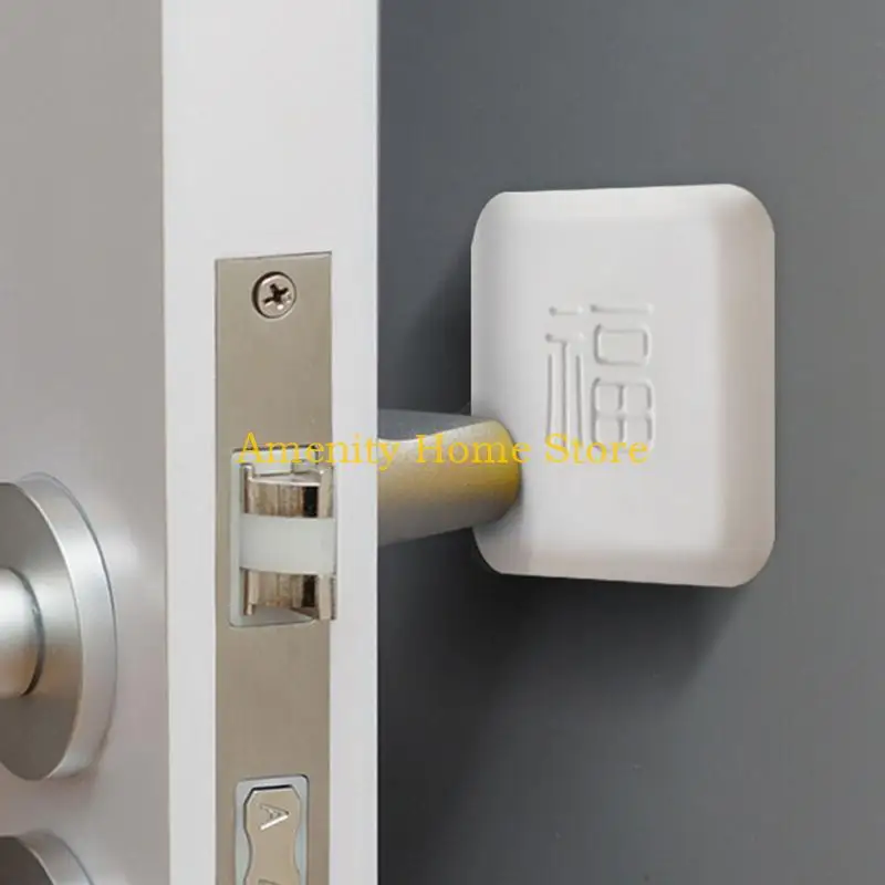 

F26C Силиконовые дверные ручки Бамперы Самоклеющиеся дверные ограничители для защиты Mute