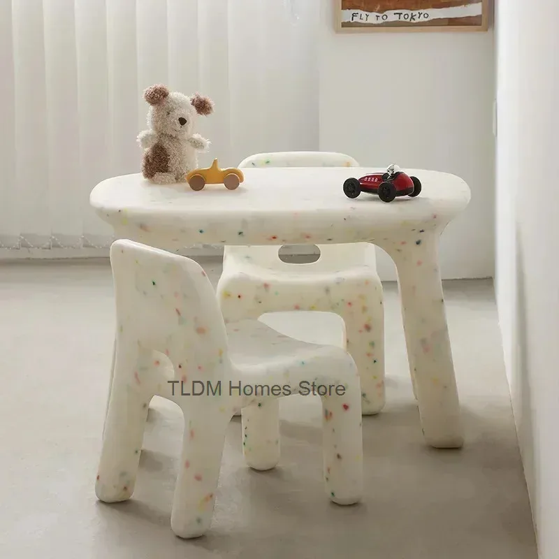 Game Study Preschool Kids Children's Table Baby Chairs Desk Room Toddler Plastic Escritorio Infantil Children's Furniture Set